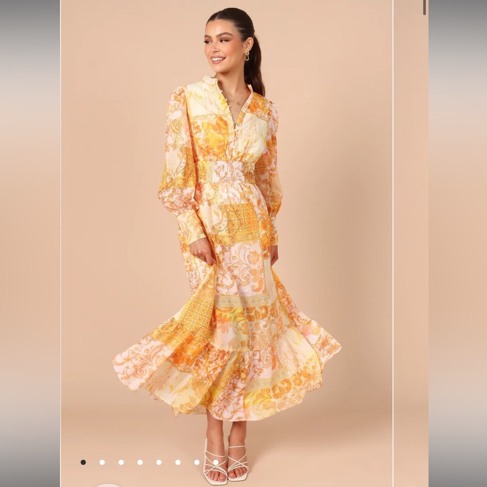 Petal & Pup Elements Long Sleeve Midi Dress